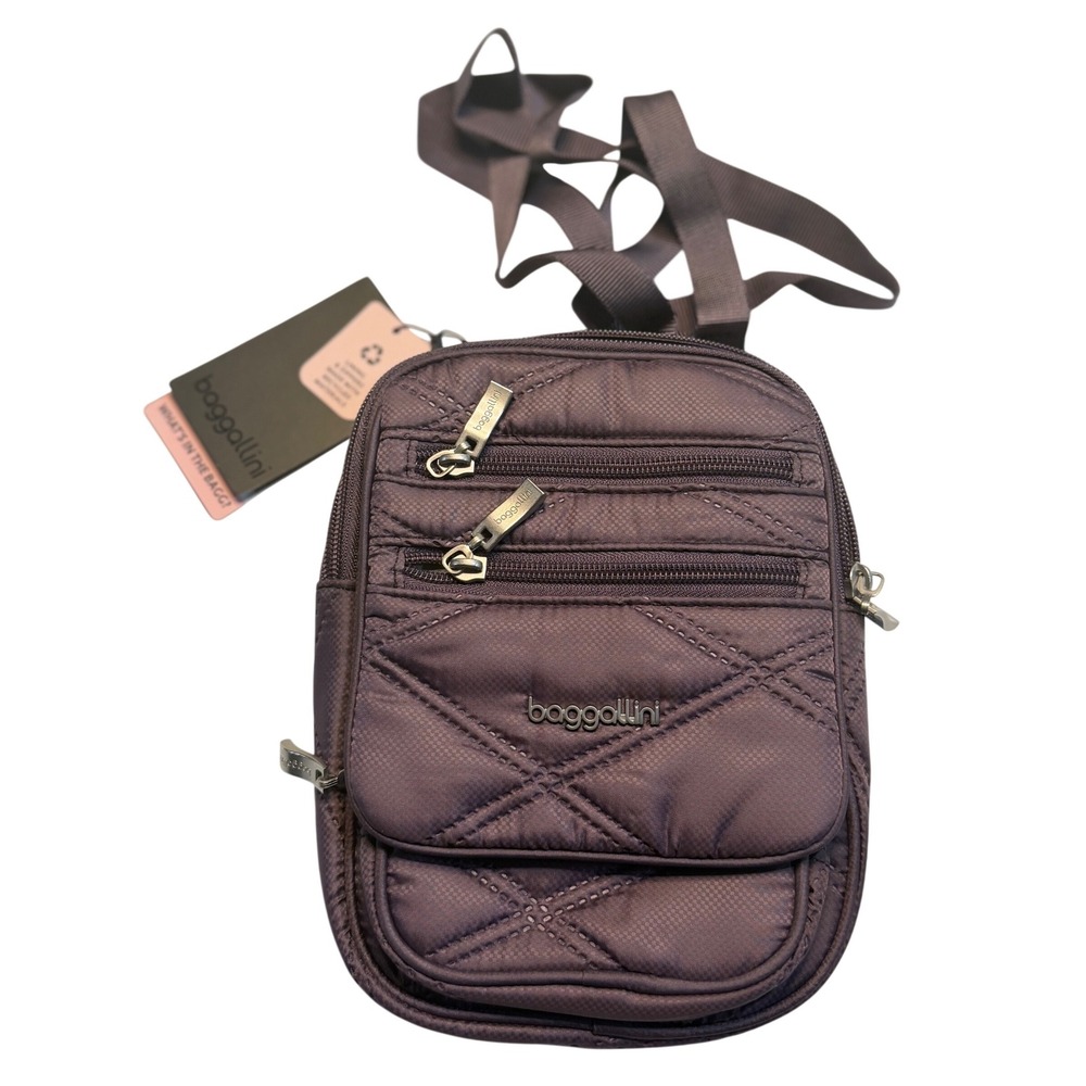 Baggallini Purple Crossbody Organizer Bag